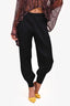 Pleats Please Black Pleated Joggers Size 4