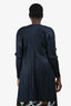 Pleats Please Navy Pleated Open Cardigan Size 4