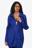 Pleats Please Royal Blue Pleated Zip Up Size 5
