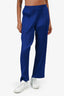 Pleats Please Royal Blue Pleated Pants Size 3