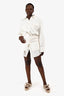 Sacai White Denim Button Down 'Skirt' Dress Size 3