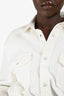 Sacai White Denim Button Down 'Skirt' Dress Size 3