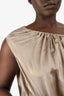 Paul Smith Grey Silk/Cotton Draped Sleeveless Mini Dress Size 44