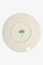 Hermès White/Green Leaf Printed Passifolia Dinner Plate Set of 2