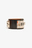 Hermès Black Leather Collier De Chien Bracelet PHW Size 3