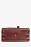 Saint Laurent 2014 Burgundy Smooth Leather Small Sac de Jour Tote with Strap