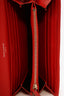 Saint Laurent 2018 Red Chevron Leather Long Wallet
