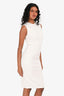 Vince White Sleeveless Midi Dress Size XXS