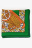 Hermès Green/Blue Silk Pattern Scarf Size 90