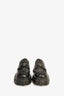 Prada Black Brushed Leather Extra Light Monolith Loafers Size 9 Mens