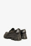 Prada Black Brushed Leather Extra Light Monolith Loafers Size 9 Mens