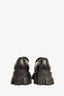 Prada Black Brushed Leather Extra Light Monolith Loafers Size 9 Mens
