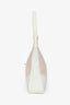 Hermès 2002 Cream Canvas/Leather Trim Hobo Shoulder Bag