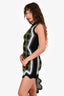 PH5 Black/Green Knit Mockneck Sleeveless Mockneck Dress Size XS