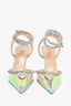 Mach & Mach Crystal/Holographic Heart Detail Heels Size 39
