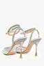 Mach & Mach Crystal/Holographic Heart Detail Heels Size 39