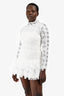 Johnathan Simkhai White Lace Long Sleeves Dress Size 6