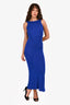 Runaway The Label Blue Knit Sequin Sleeveless Midi Dress Size XS
