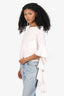 Ellery White Cotton Off-Shoulder Ruffle Sleeve Top Size 4