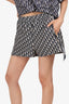 Christian Dior Navy/White Oblique Technical Motif Shorts Size 4