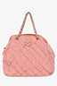 Pre-Loved Chanel™ 2009-10 Red/White Striped Quilted Shoulder Bag (As Is)
