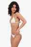 Eres White Anglaise Two-piece Bikini Set Size 6