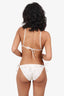 Eres White Anglaise Two-piece Bikini Set Size 6