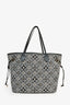 Louis Vuitton Black/White Canvas '1854' MM Neverfull Tote Bag