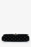 Valentino Velvet Quilted Rockstud Clutch with Chain