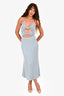 Misha Blue Knit Cutout Midi Dress Size 4