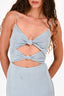 Misha Blue Knit Cutout Midi Dress Size 4