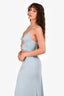 Misha Blue Knit Cutout Midi Dress Size 4