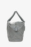 Bottega Veneta Grey Intrecciato Leather Zip Bag