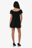 Jean Paul Gaultier Black Polka Dot Off The Shoulder Mini Dress Size S