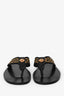 Versace Black Greca Thong Sandals Size 44