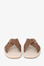 Gucci Brown/Tan GG Rubber Criss Cross Slides Size 11 Mens