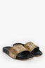 Versace Bronze Rubber Medusa Pool Slides Size 42