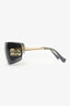 Miu Miu Gold Tone D-frame Logo Sunglasses