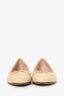 Gucci Beige Quilted GG Leather Ballet Flats Size 38.5