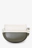 Loewe Green/White Leather Mini Gate Crossbody