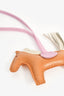 Hermès Brown/Pink Leather Rodeo PM Bag Charm