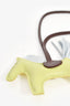 Hermès Green/Dark Brown Leather Rodeo PM Bag Charm