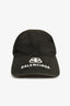 Balenciaga Black Logo Baseball Cap Size L
