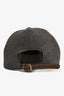 Brunello Cucinelli Grey Beaded Detail Logo Baseball Cap