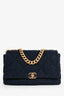 Pre-Loved Chanel™ 2020 Navy Tweed Large Chanel™ 19 Shoulder Bag