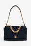 Pre-Loved Chanel™ 2020 Navy Tweed Large Chanel™ 19 Shoulder Bag