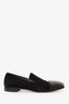 Christian Louboutin Black Velvet Studded Toe Loafers Size 44 Mens