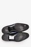 Louis Vuitton Navy Velvet Gold Embroidered Logo Loafers Size 10 Mens