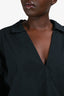 Frame Black Poplin Oversized 'Channing Popover' Top Size L