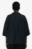 Frame Black Poplin Oversized 'Channing Popover' Top Size L